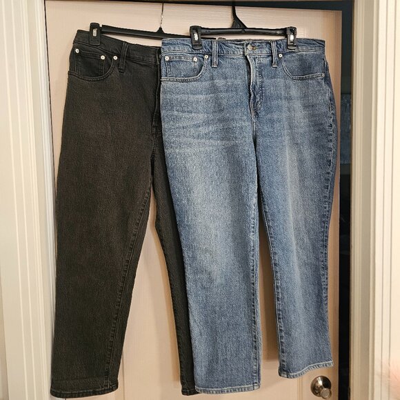 Madewell The Perfect Vintage Jeans Size 31P Blue & Black Denim - Picture 1 of 6